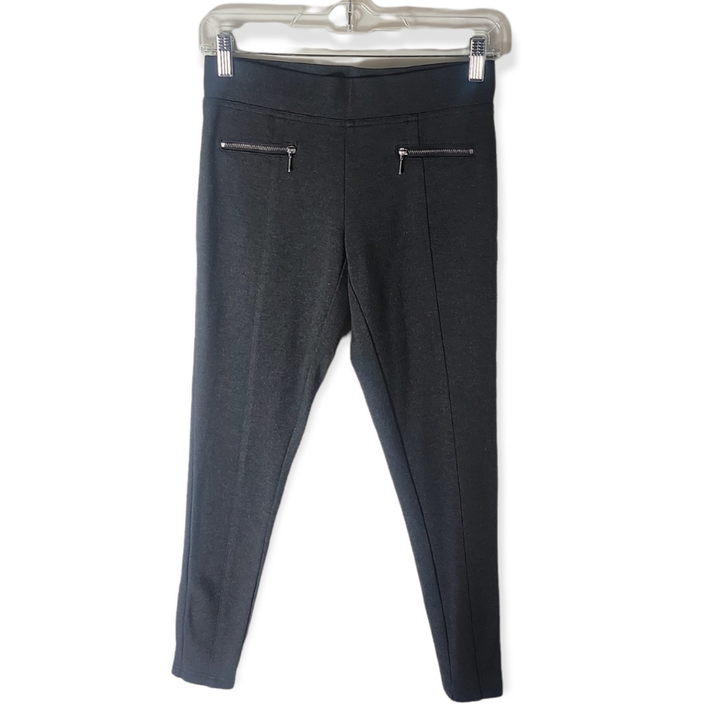 Matty M skinny low ruse gray ponte pants size XS